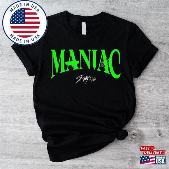 Other - Maniac World Tour T-Shirt Stray Kids Green Logo  Shirt Unisex